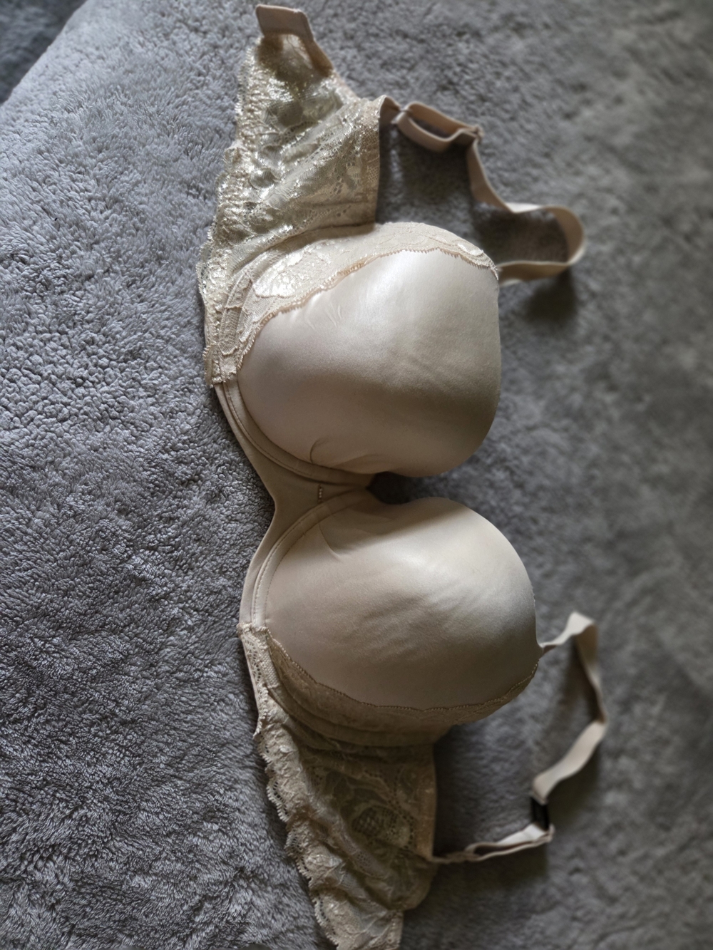 Smooth Lace-Trim Nude T-Shirt Bra - Victoria Secret NWT